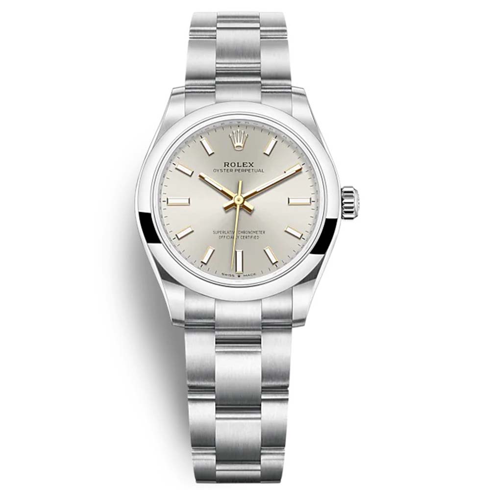 Rolex Women Oyster Perpetual Classic Watches 31 mm in Oystersteel-Silver (1)