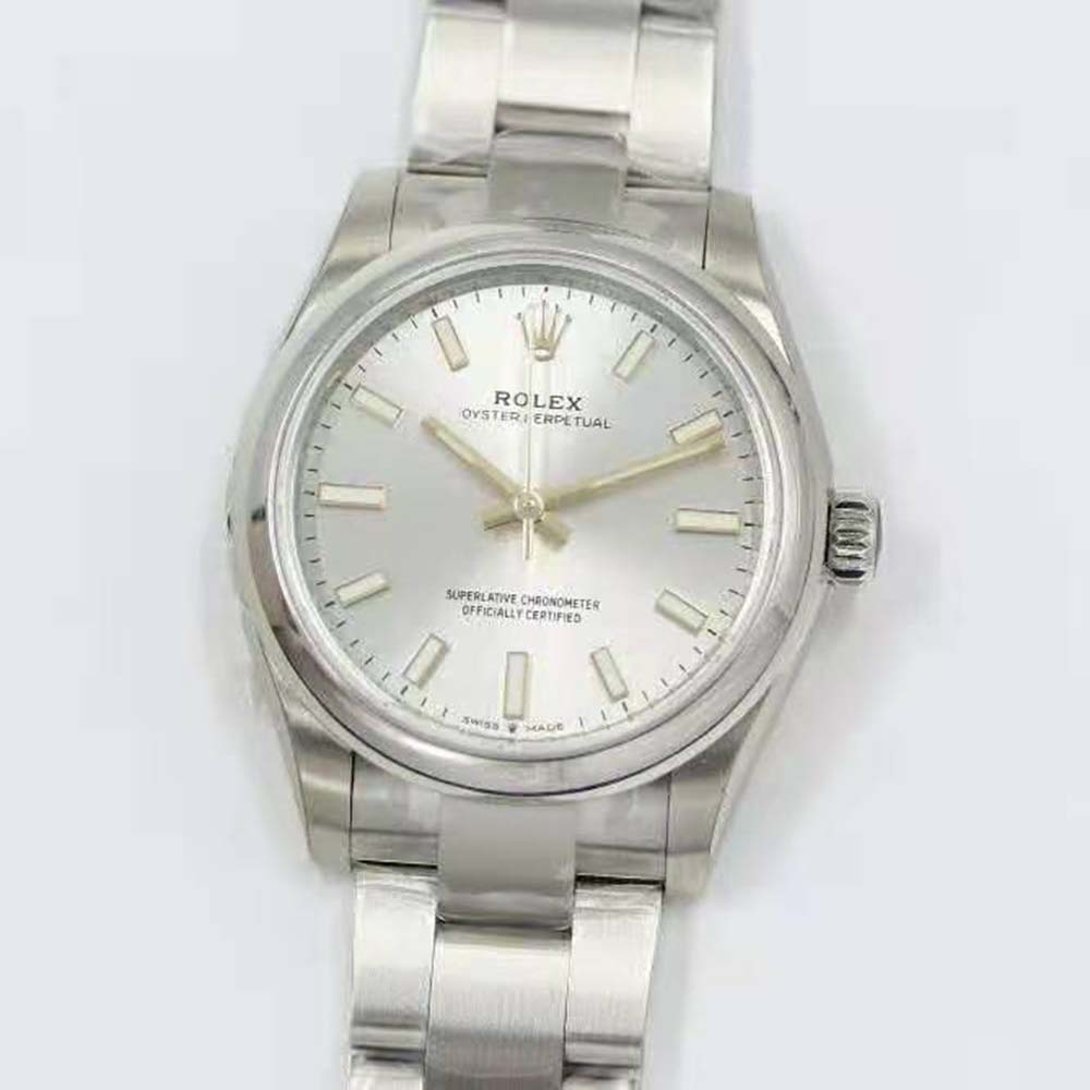 Rolex Women Oyster Perpetual Classic Watches 31 mm in Oystersteel-Silver (2)-1
