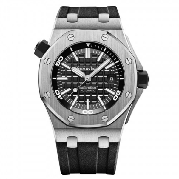 Audemars Piguet Men Royal Oak Offshore Diver 42 mm in Stainless Steel-Black