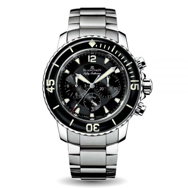 Blancpain Men Fifty Fathoms Chronographe Flyback 45 mm-Black