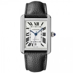 Cartier Men Tank Solo Watch Extra-large Model Automatic Movement in Steel-Silver