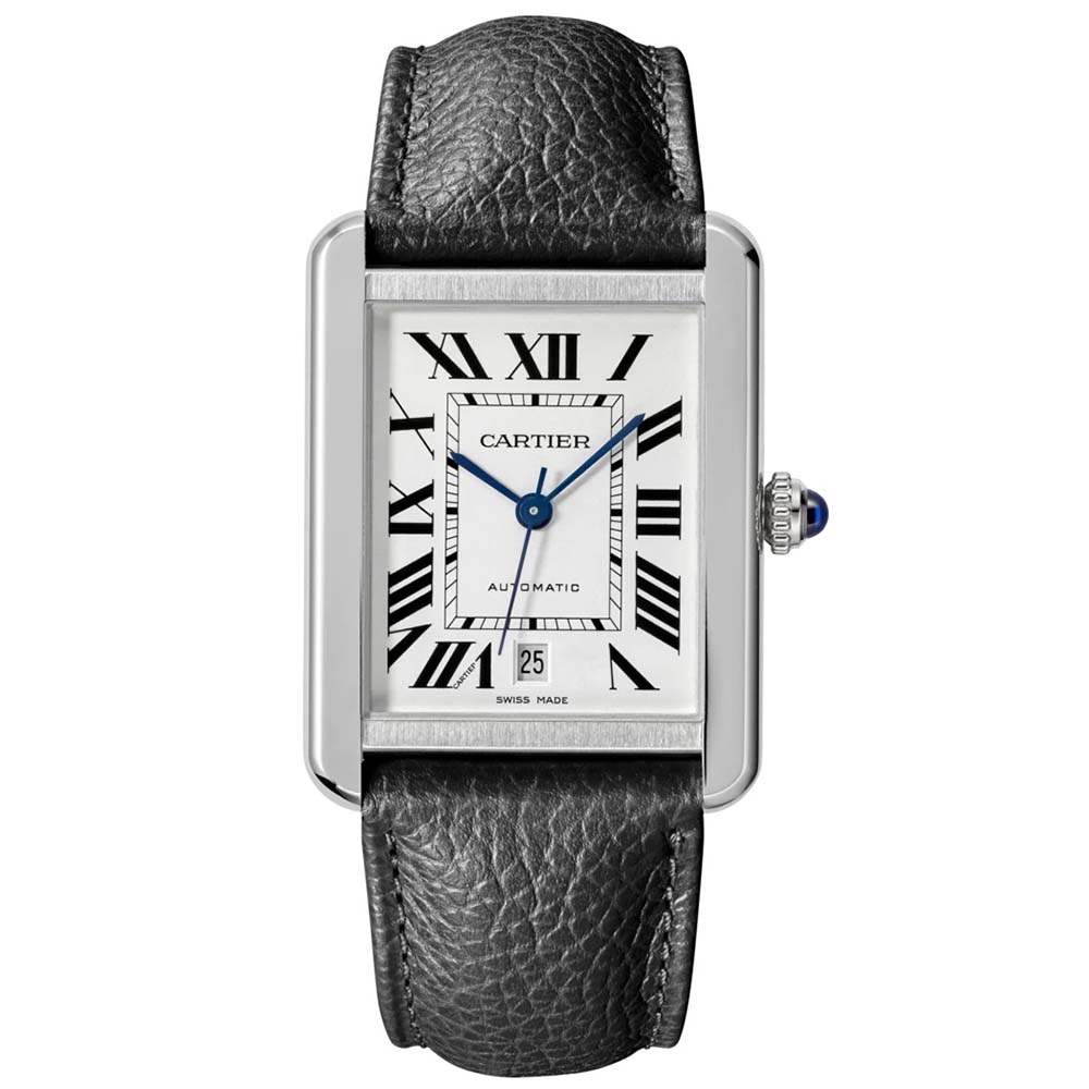 Cartier Men Tank Solo Watch Extra-large Model Automatic Movement in Steel-Silver (1)