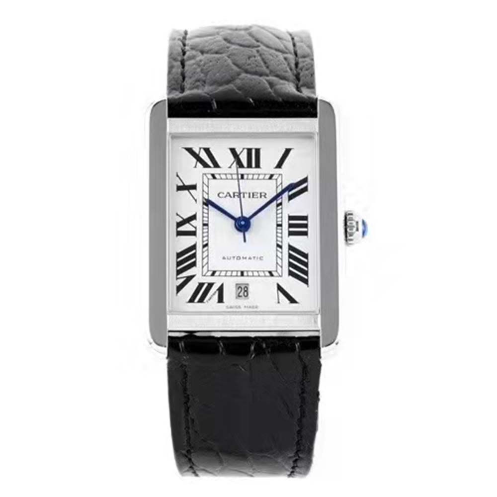 Cartier Men Tank Solo Watch Extra-large Model Automatic Movement in Steel-Silver (2)