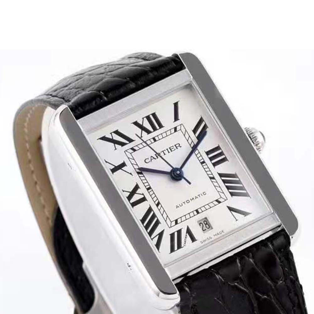 Cartier Men Tank Solo Watch Extra-large Model Automatic Movement in Steel-Silver (3)