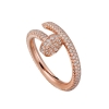 Cartier Women Juste Un Clou Ring in Pink Gold with Diamonds