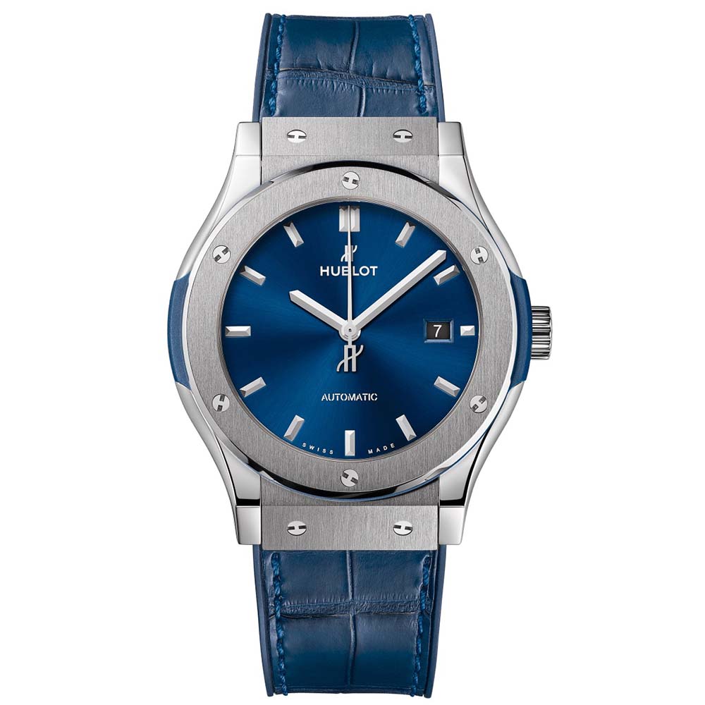 Hublot Men Classic Fusion Titanium Blue 42 mm