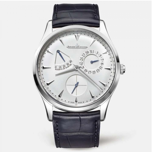 Jaeger-LeCoultre Men Master Ultra Thin Réserve De Marche in Stainless Steel 39 mm-Silver