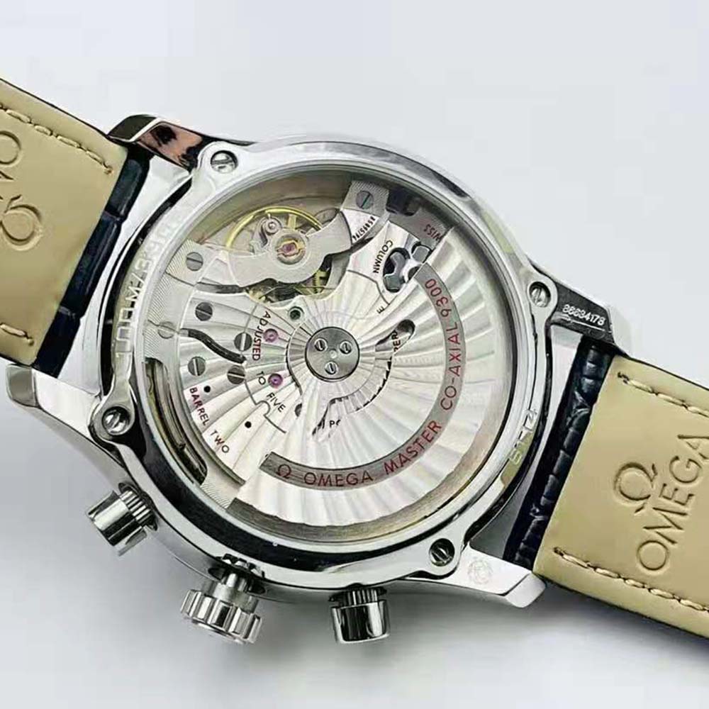 Omega Men De Ville Hour Vision Co‑Axial Chronometer Chronograph 42 mm-Blue (7)