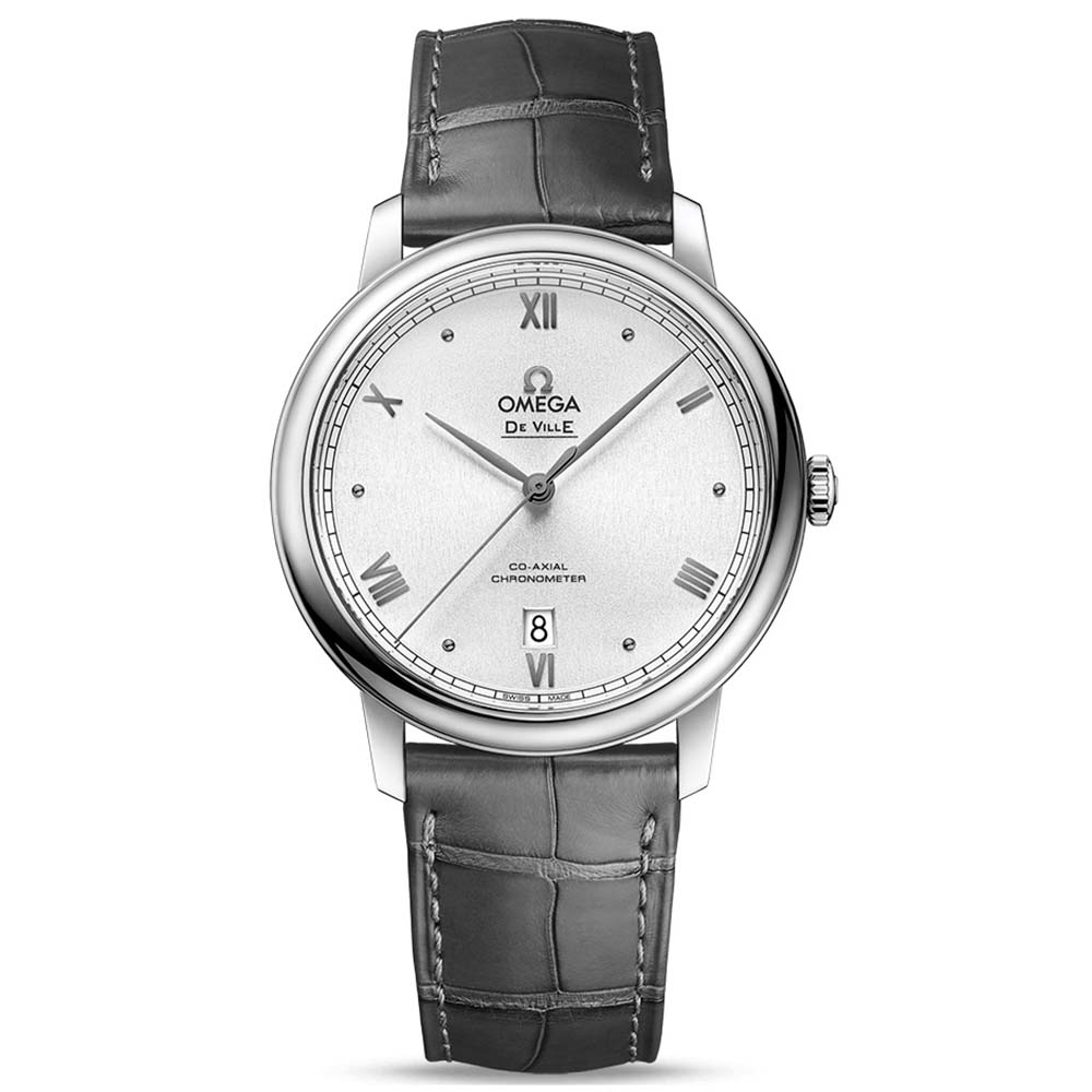 Omega Men De Ville Prestige Co‑Axial Chronometer 39.5 mm in Steel-Silver