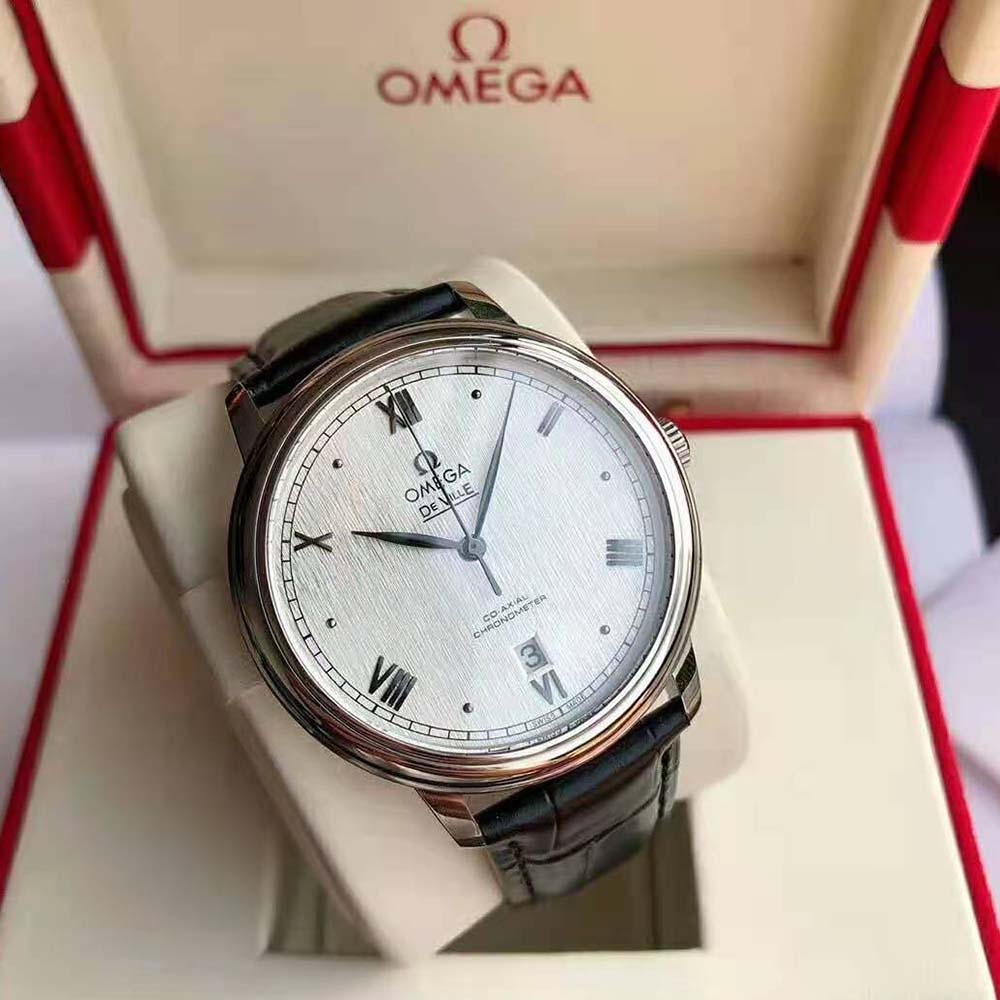 Omega Men De Ville Prestige Co‑Axial Chronometer 39.5 mm in Steel-Silver (2)