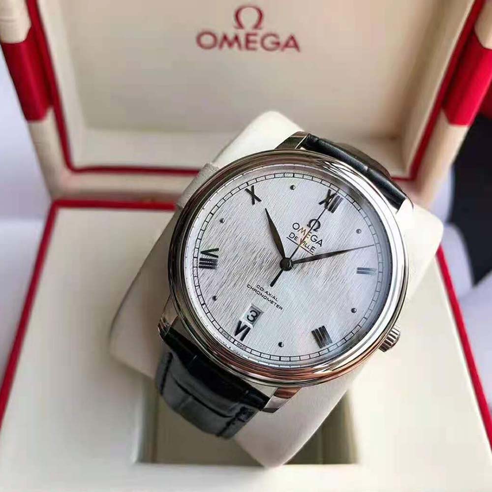 Omega Men De Ville Prestige Co‑Axial Chronometer 39.5 mm in Steel-Silver (3)