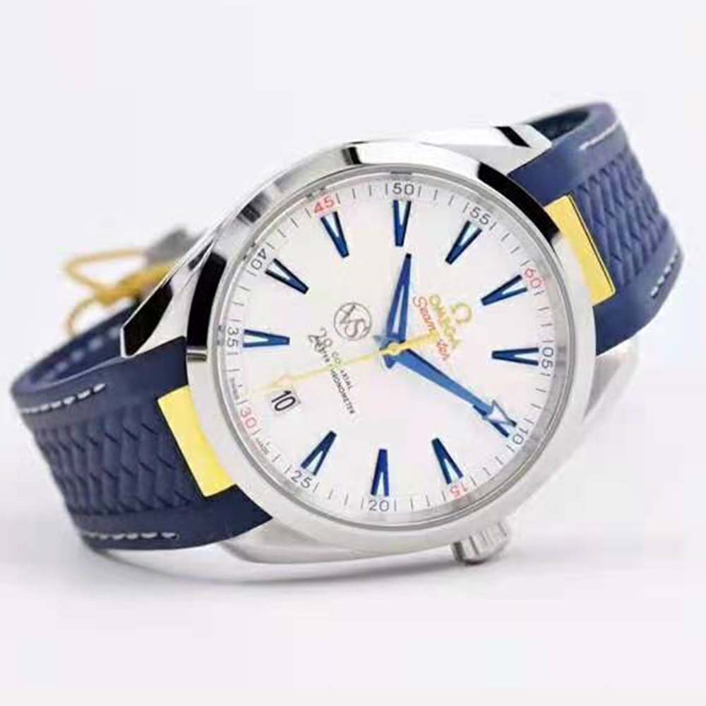 Omega Men Seamaster Aqua Terra 150M Co‑Axial Master Chronometer 41 mm-Silver (10)