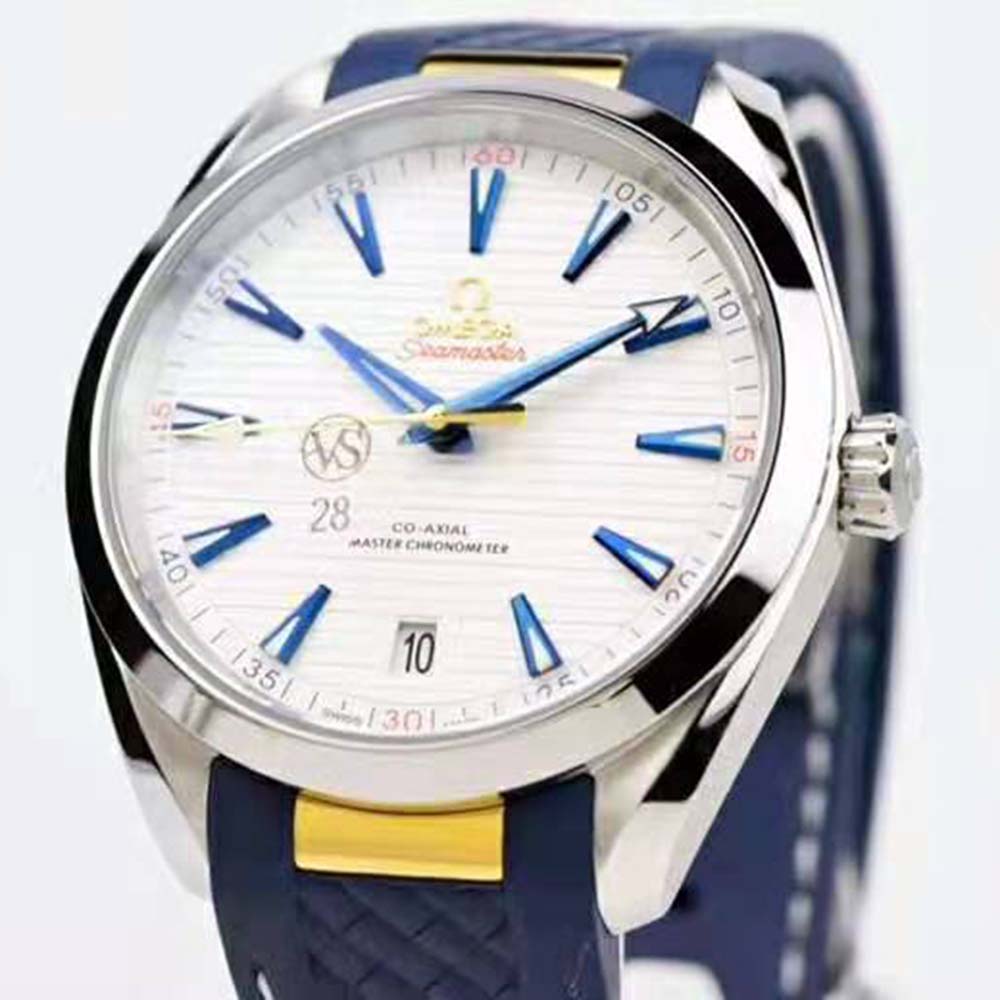 Omega Men Seamaster Aqua Terra 150M Co‑Axial Master Chronometer 41 mm-Silver (7)