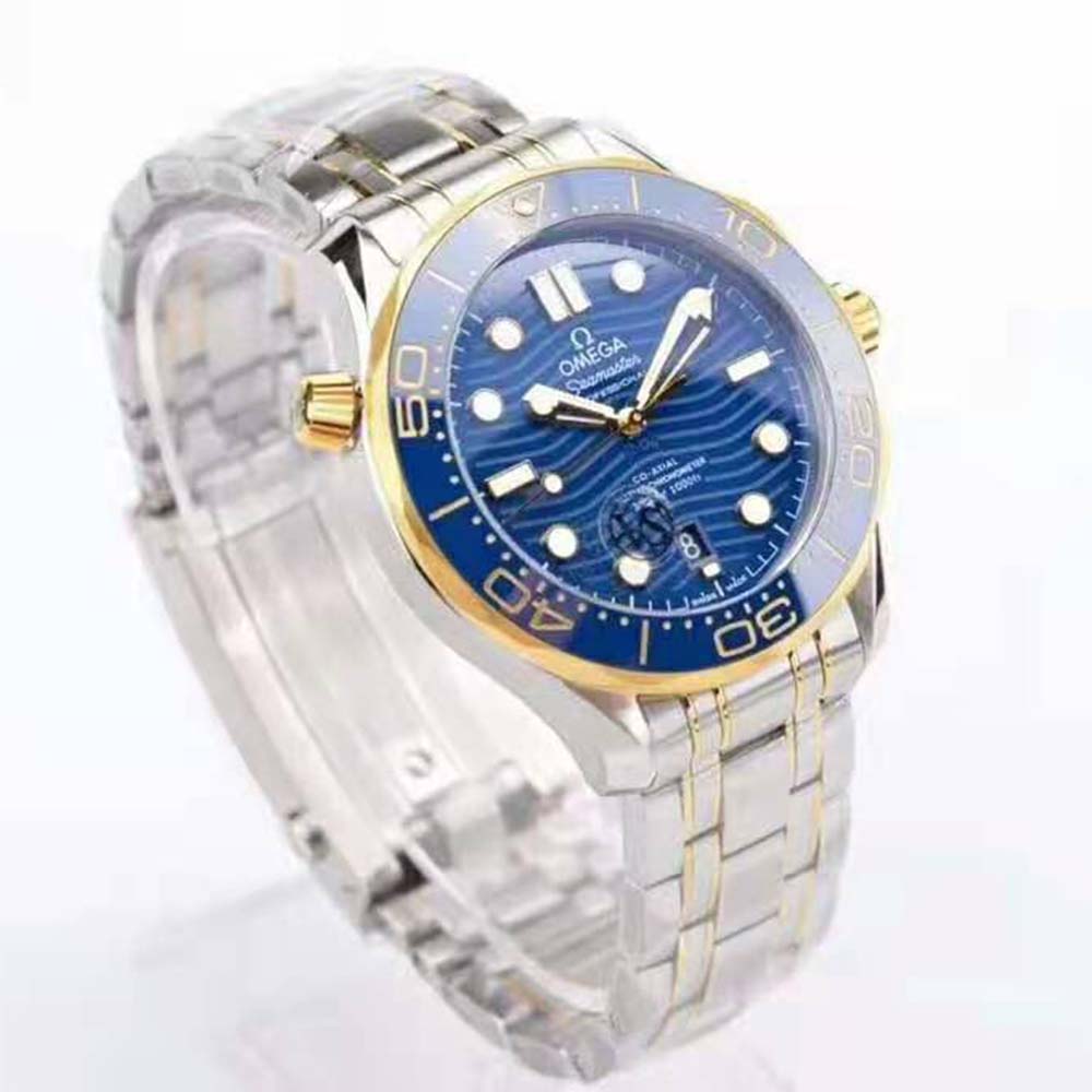 Omega Men Seamaster Diver 300M Co‑Axial Master Chronometer Chronograph 44 mm-Blue (4)
