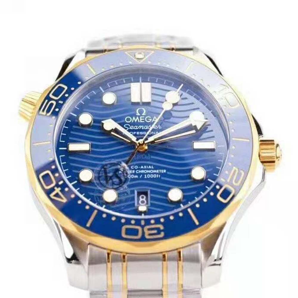 Omega Men Seamaster Diver 300M Co‑Axial Master Chronometer Chronograph 44 mm-Blue (5)