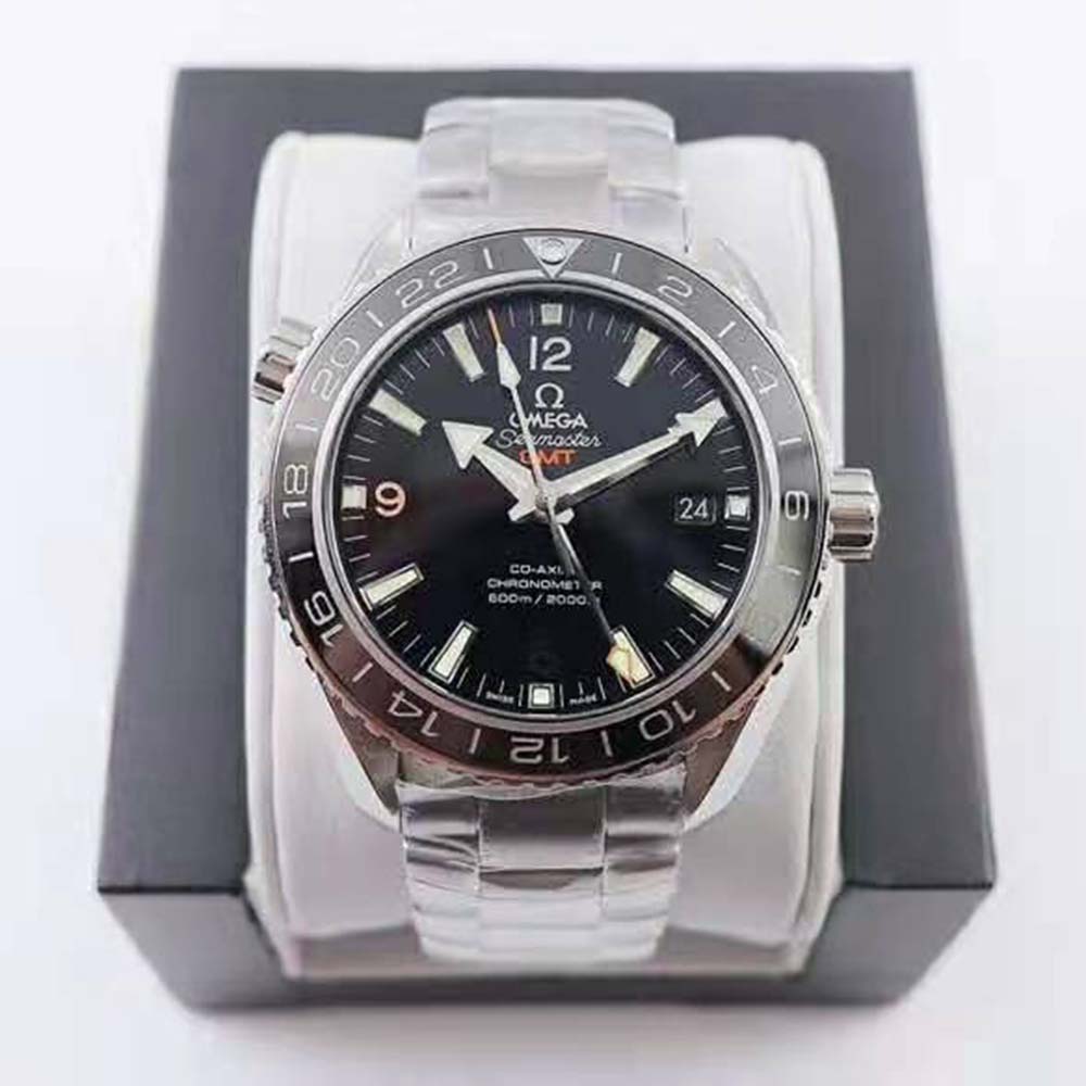 Omega Men Seamaster Planet Ocean 600M Co‑Axial Chronometer GMT 43.5 mm-Black (2)