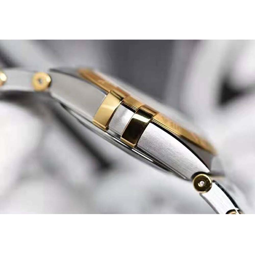 Omega Women Constellation Quartz 28 mm in Steel and Yellow Gold (6)