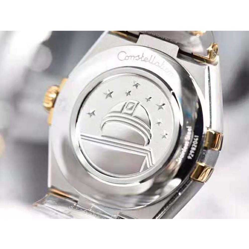 Omega Women Constellation Quartz 28 mm in Steel and Yellow Gold (8)