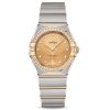 Omega Women Constellation Quartz 28 mm in Steel ‑ Yellow Gold