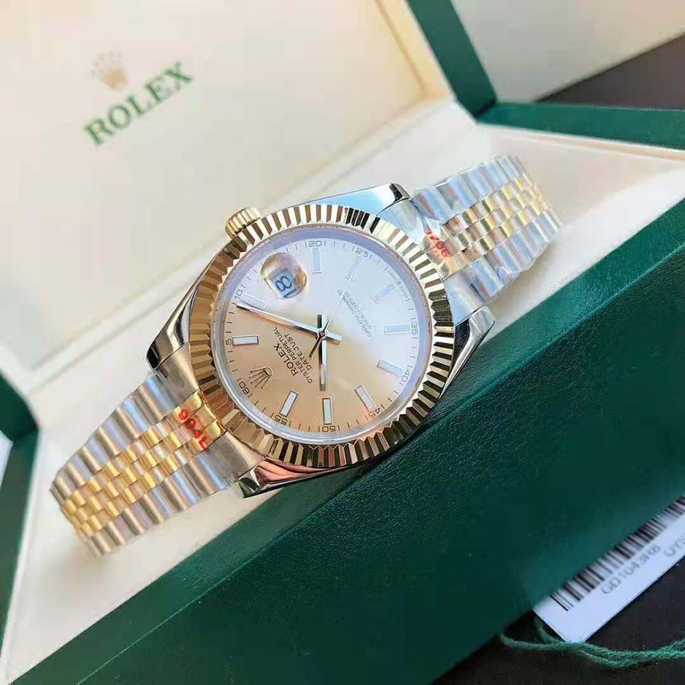 Rolex Men Datejust Classic Watches Oyster 41 mm in Oystersteel and Yellow Gold (4)