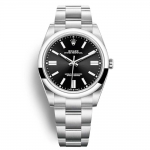 Rolex Men Oyster Perpetual Classic Watches 41 mm in Oystersteel-Black