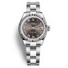 Rolex Women Lady-Datejust Classic Watches Oyster 28 mm in Oystersteel and White Gold-Grey