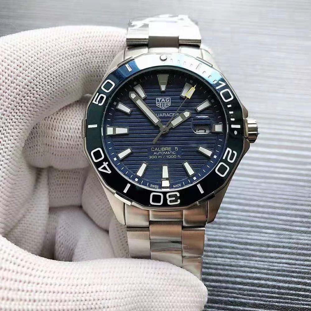 TAG Heuer Men Aquaracer Automatic Watch 43 mm-Blue (2)