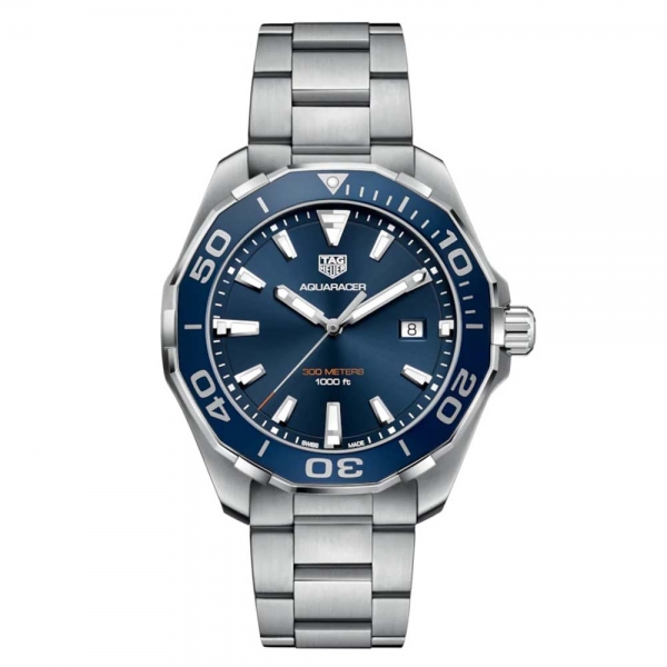 TAG Heuer Men Aquaracer Quartz Watch 43 mm-Blue (1)
