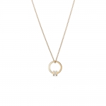 Tiffany T Pendant Necklaces in Gold with a Baguette Diamond