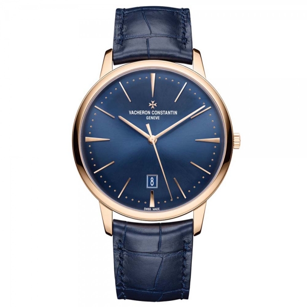 Vacheron Constantin Men Patrimony Self-winding 40 mm in Pink Gold-Blue