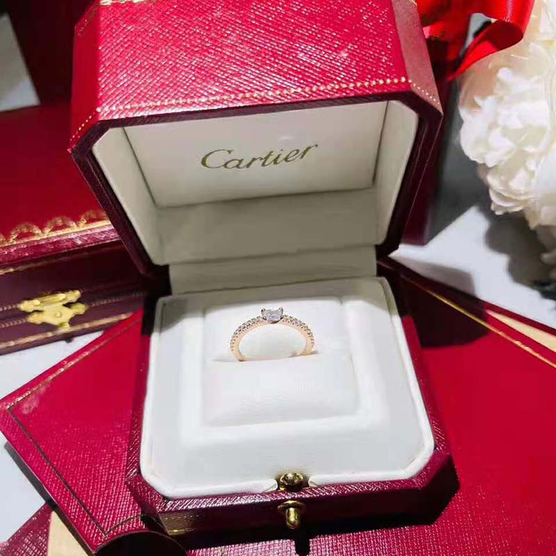 Cartier Etincelle De Cartier Ring in Pink Gold with Diamonds (3)
