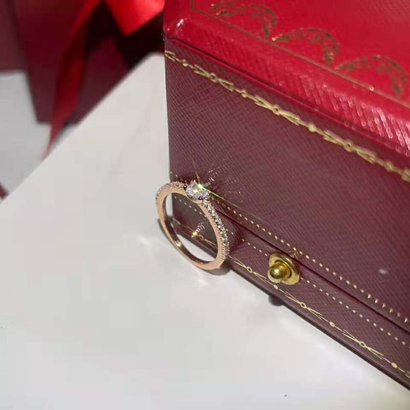 Cartier Etincelle De Cartier Ring in Pink Gold with Diamonds (4)