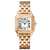 Women Panthère De Cartier Watch Medium Model Quartz Movement in Pink Gold-White
