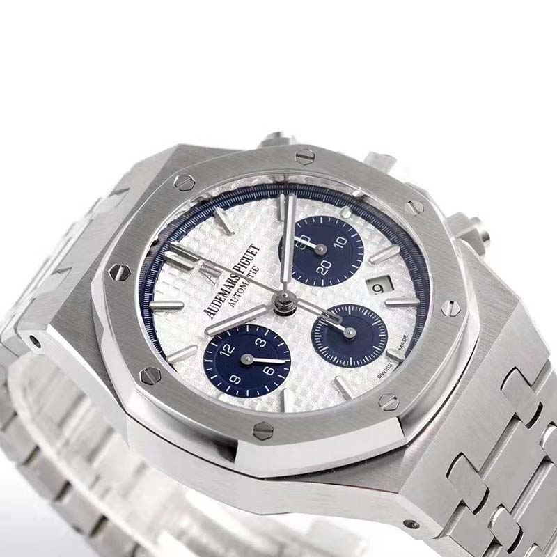 Audemars Piguet Unisex Royal Oak Selfwinding Chronograph 38 mm in Stainless Steel-White (3)