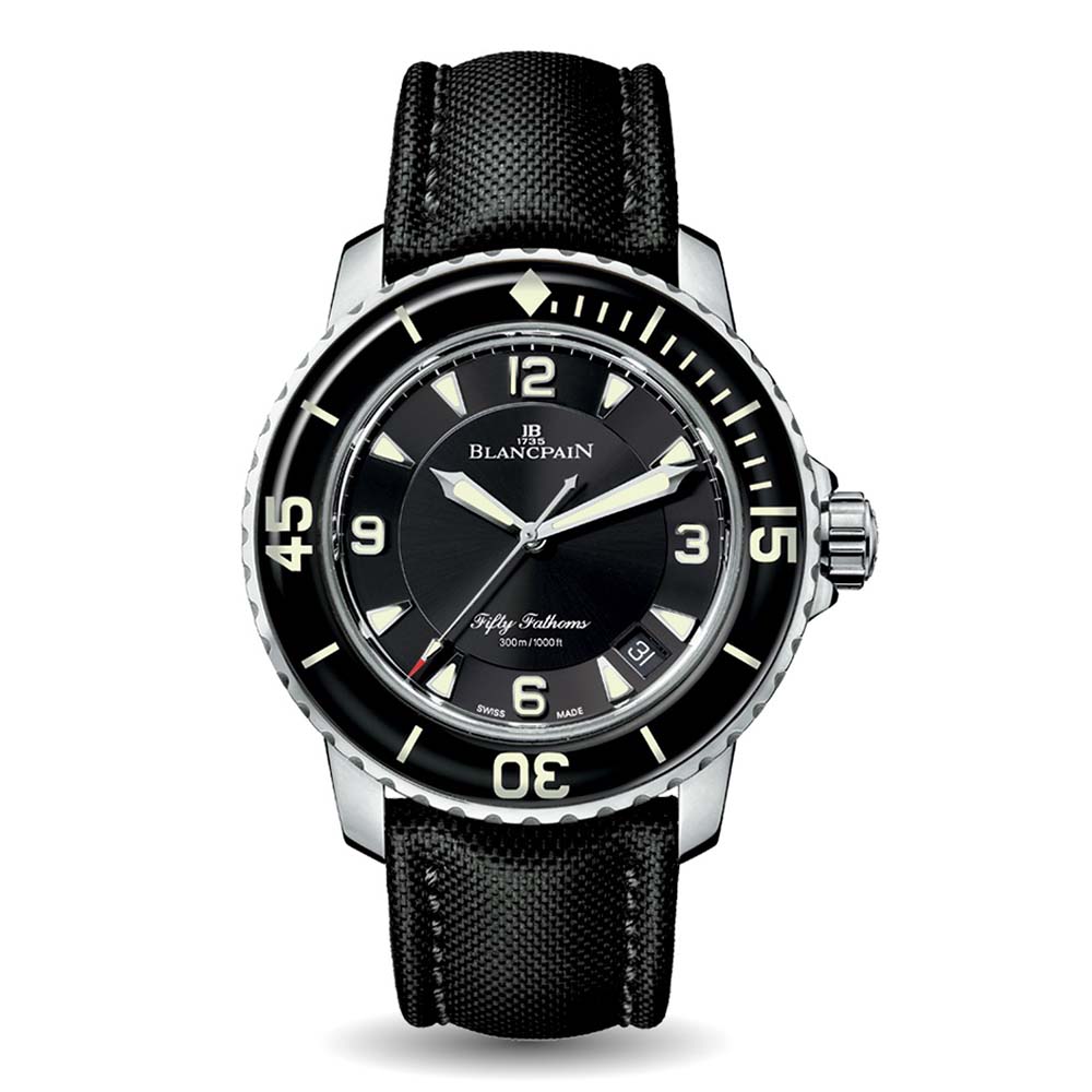 Blancpain Men Fifty Fathoms Automatique 45 mm in Steel-Black (1)