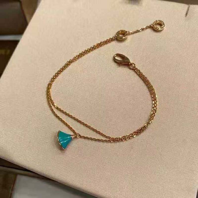 Bulgari Divas Dream Bracelet in Rose Gold with Turquoise-Blue (3)