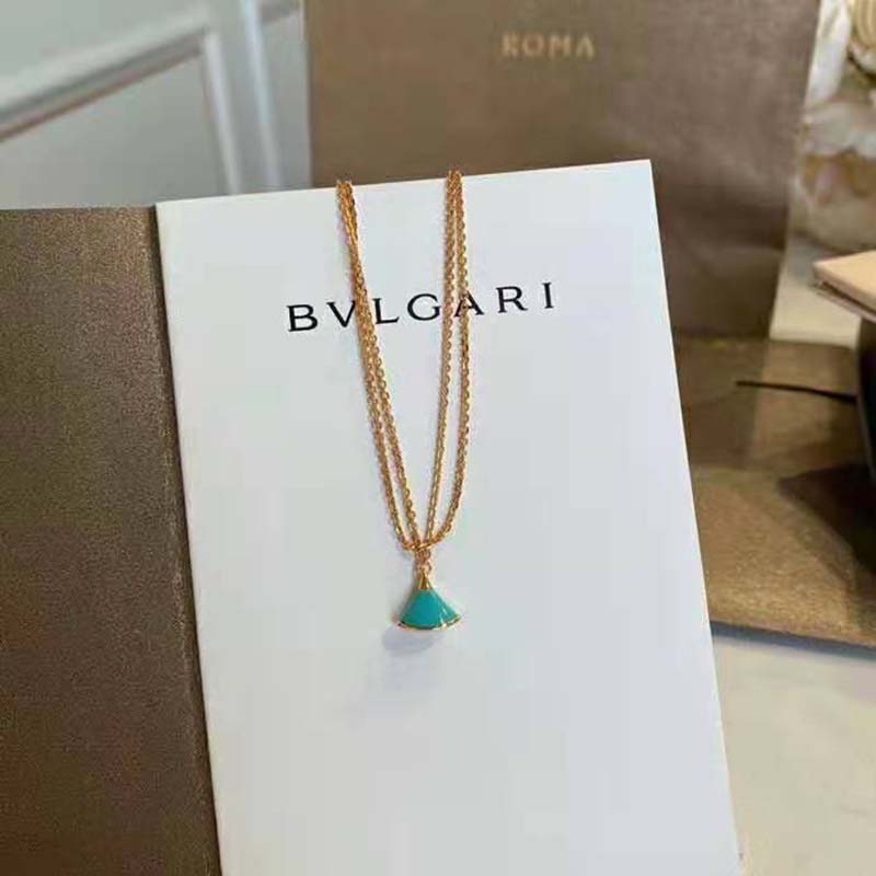Bulgari Divas Dream Bracelet in Rose Gold with Turquoise-Blue (5)