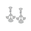 Bulgari Divas Dream Earrings in White Gold with Diamonds-Silver