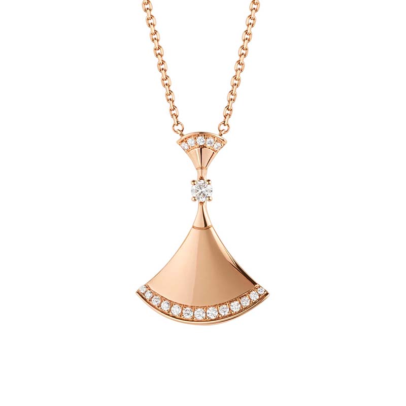 Bulgari Divas Dream Necklace in Rose Gold with Diamonds (1)