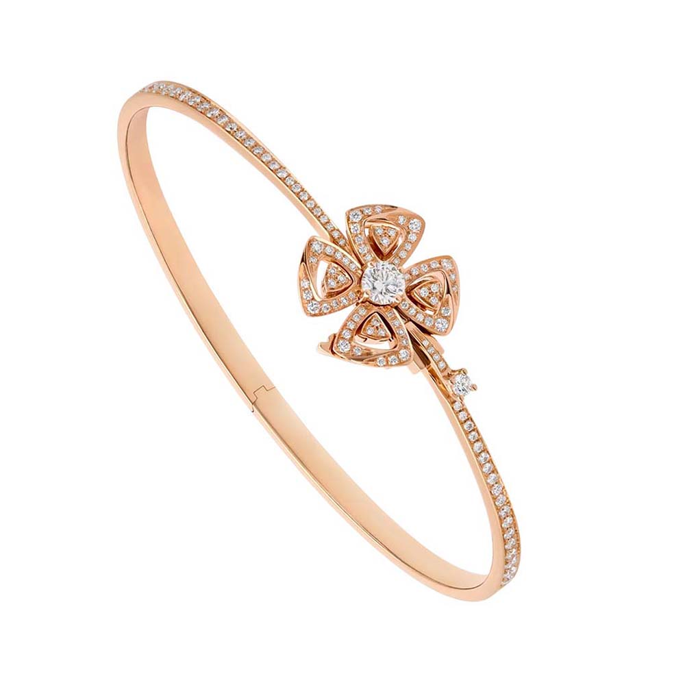 Bulgari Fiorever Bracelet in Rose Gold with Diamonds (1)
