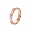 Bulgari Serpenti Viper Ring in Rose Gold with Mother of Pearl