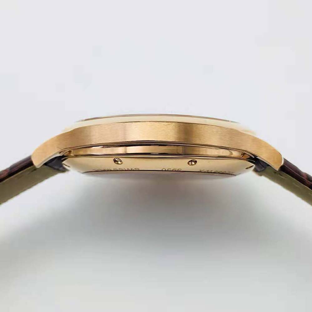 Cartier Men Drive De Cartier Watch Large Model Automatic Movement in Pink Gold-Silver (6)