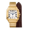 Cartier Men Santos De Cartier Watch Large Model in Yellow Gold