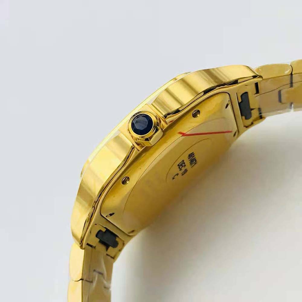 Cartier Men Santos De Cartier Watch Large Model in Yellow Gold (5)
