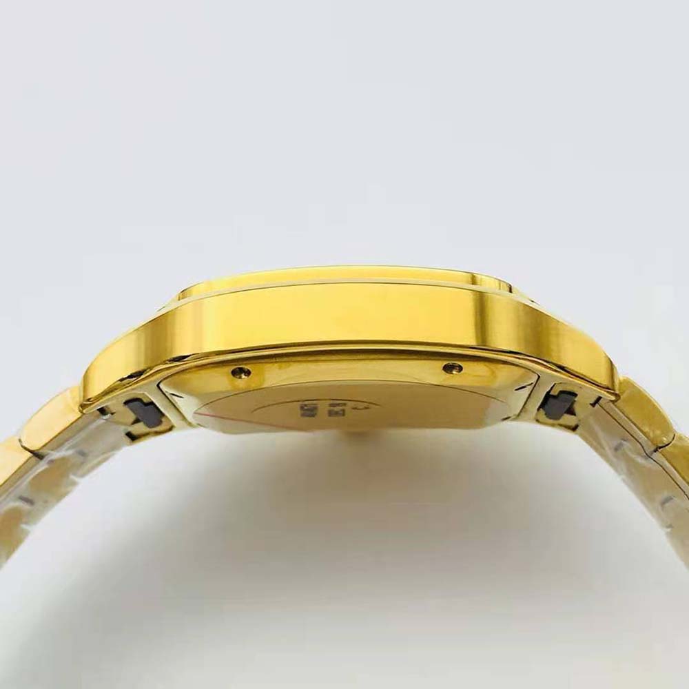 Cartier Men Santos De Cartier Watch Large Model in Yellow Gold (6)