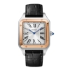 Cartier Men Santos-Dumont Watch Extra-Large Model in Pink Gold and Steel-Silver