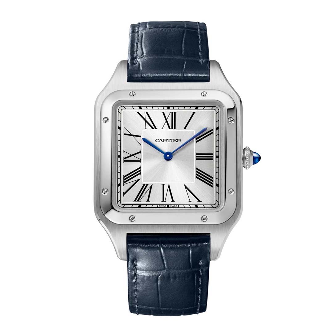 Cartier Men Santos-Dumont Watch Extra-Large Model in Steel-Silver (1)