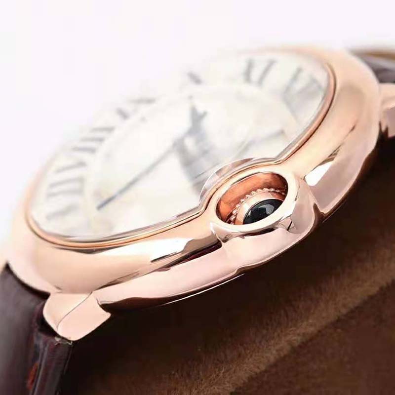 Cartier Unisex Ballon Bleu De Cartier Watch 36mm Automatic Movement in Pink Gold (5)