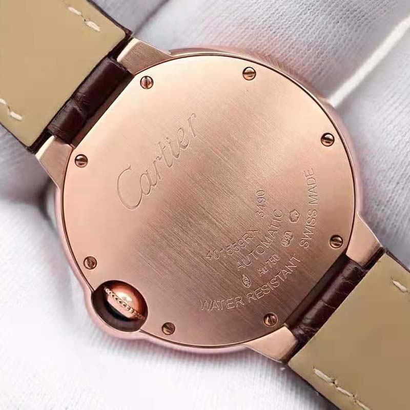 Cartier Unisex Ballon Bleu De Cartier Watch 36mm Automatic Movement in Pink Gold (8)