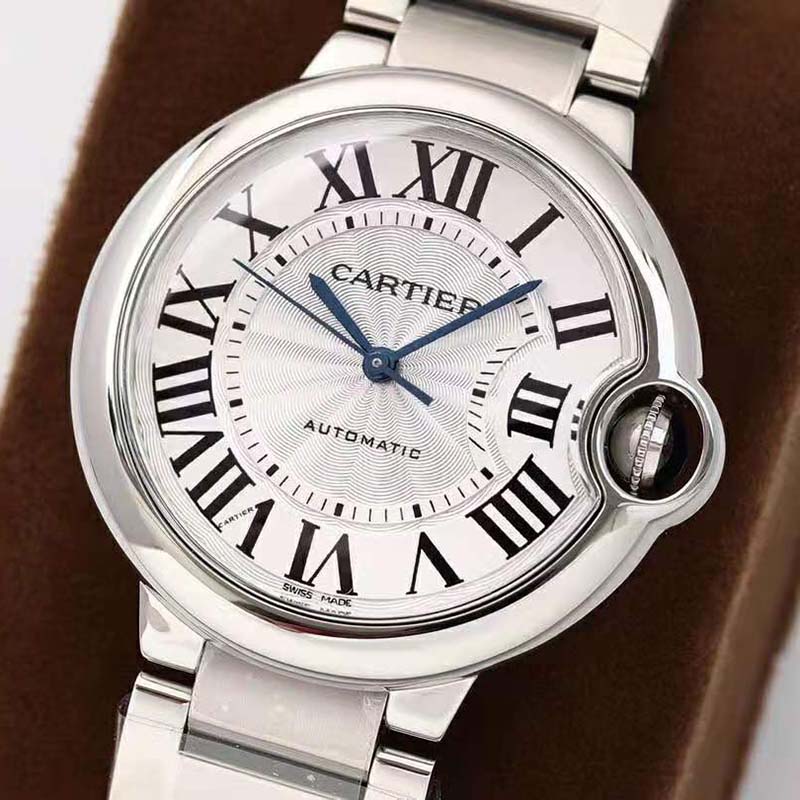 Cartier Unisex Ballon Bleu De Cartier Watch 36mm Automatic Movement in Steel-Silver (3)